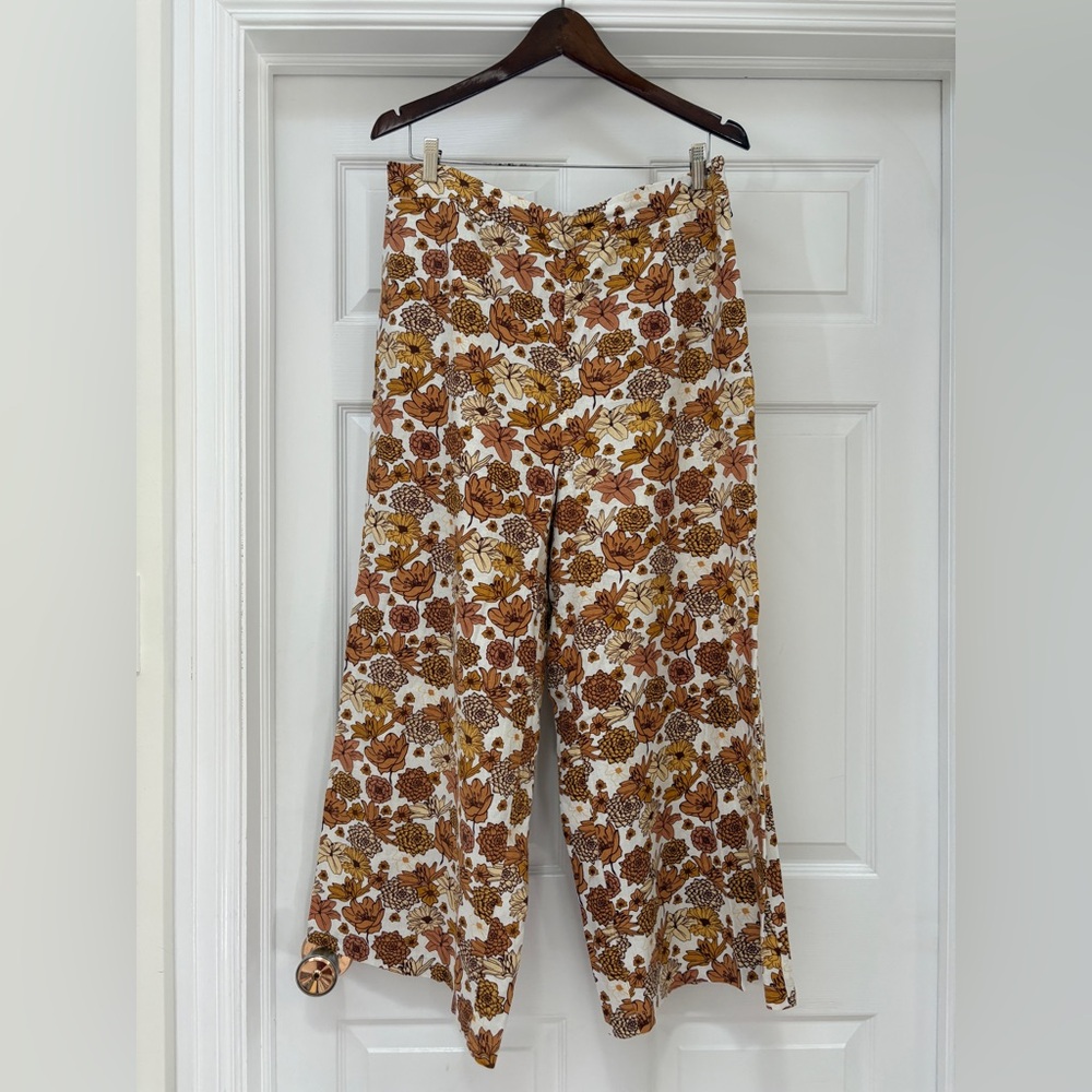 Haver & Blair Floral Wide Leg Pants | Size L